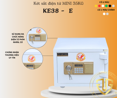 KE38 E - Két sắt điện tử mini 35kg Việt Tiệp 